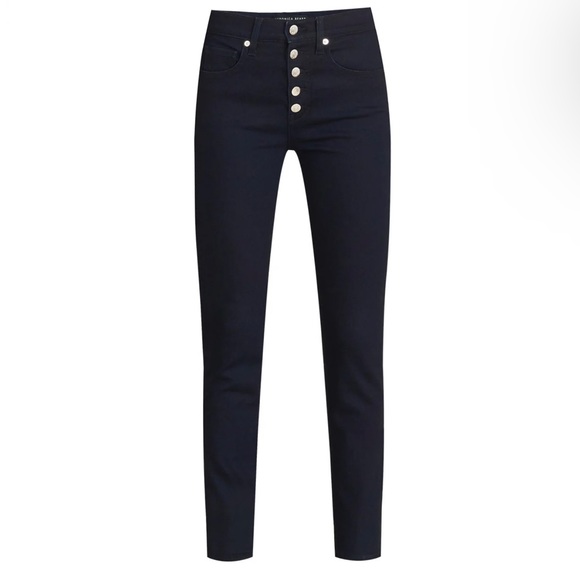 NEW VERONICA BEARD HIGH-WAISTED BUTTON FLY SKINNY JEANS - Picture 7 of 8